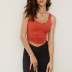 solid color high-strength shock-proof gathered yoga vest NSRQF136497
