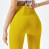 pantalones de yoga elásticos de cintura alta súper suaves para levantar glúteos de color sólido NSRQF136502