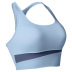 color stitching high-strength shock-proof gathered yoga bra NSRQF136517