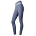 pantalones de yoga ajustados con cintura alta y costuras cruzadas NSRQF136518