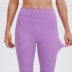 pantalones de yoga de elevación de cadera de cintura alta de color sólido NSRQF136522