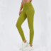 solid color high waist hip lift yoga pants NSRQF136522