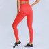 pantalones de yoga elásticos de cintura alta con costuras en los bolsillos de color liso NSRQF136528