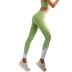 pantalones de yoga de secado rápido con cintura alta y contraste de color NSRQF136529