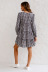 long-sleeved round neck large skirt plaid loose dress NSHFC136591
