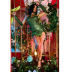 Vestido de disfraz de Cosplay de Halloween de Navidad de color sólido con guantes NSDLY136602