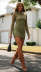 knitted see-through tight-fitting long-sleeved sheath dress NSJKW136647