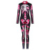 Halloween costume horror skeleton print parent-child jumpsuit NSONF136682