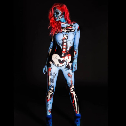 Halloween Costume Masquerade Horror 3D Print Jumpsuit NSONF136692
