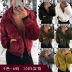 solid color long sleeve full zipper faux fur coat NSYBL136714