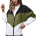 long sleeve hooded color-blocking waterproof mountaineering jacket NSYBL136720
