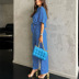 short-sleeved loose high waist lapel solid color cotton linen top and pants two-piece suit NSONF136854