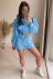 Hooded long Sleeve high waist casual Solid Color top and Shorts Suit NSLNZ136909