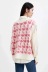 V-neck contrast color houndstooth loose knitted vest NSYXB136950