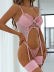 solid color embroidery lace three-piece underwear set NSSSW137027
