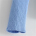 suéter de punto de cuello alto con manga farol delgada de color liso NSYXB137077