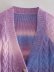 V-neck tie-dye long-sleeved knitted cardigan NSYXB137080