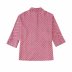 lapel long sleeve geometric pattern printed shirt NSYXB137085
