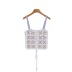 embroidery flower hollow full handmade knitted camisole NSYXB137100