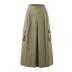 fashion solid color pocket decoration tooling skirt NSYXB137107