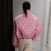 Chaqueta de algodón con cuello alto, manga larga y cremallera con bordado de amor en color liso NSWWW137134