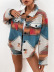 lapel single-breasted geometric figure jacquard thick woolen coat NSNCK137152
