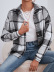 lapel single-breasted plaid woolen shirt jacket NSNCK137179