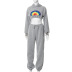 letter rainbow printed crop sweatshirt and solid color sweatpants lounge set NSLHC137229