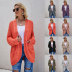 solid color thick needle long sleeve knitted cardigan NSWJY137250