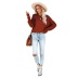 round neck solid color knitted pullover long-sleeved sweater NSWJY137257