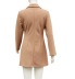 vestido de solapa de manga larga de color sólido NSYHC136208