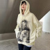 printing loose long-sleeved hoodie NSHTL136335