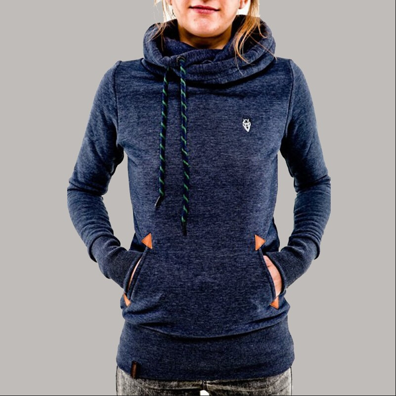 Hooded Casual Long Sleeve Pocket Sweatshirt NSYF18781